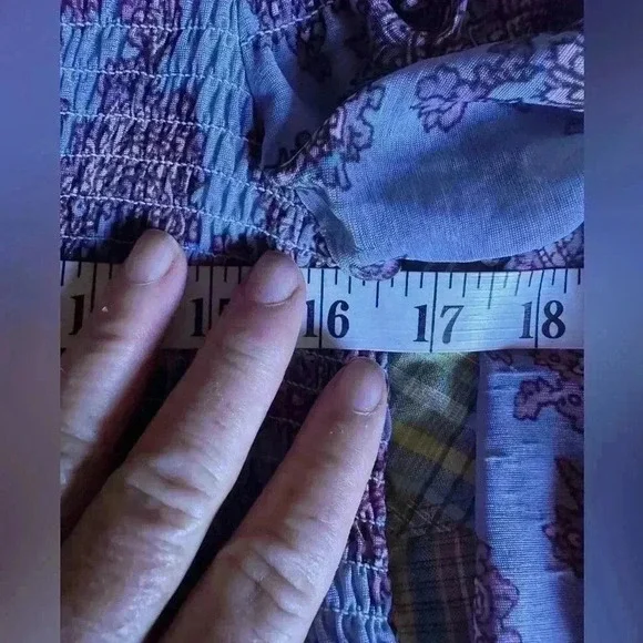 Anthropologie medium Boho chiffon long sleeve blouse by Akemi & Kin. - Picture 9 of 12